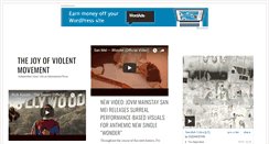 Desktop Screenshot of joyofviolentmovement.com
