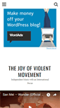 Mobile Screenshot of joyofviolentmovement.com