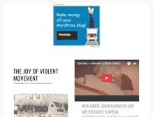 Tablet Screenshot of joyofviolentmovement.com